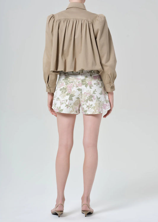 Citizens of Humanity Abita Short English Rose, shorts, denim shorts, floral shorts, women's clothing