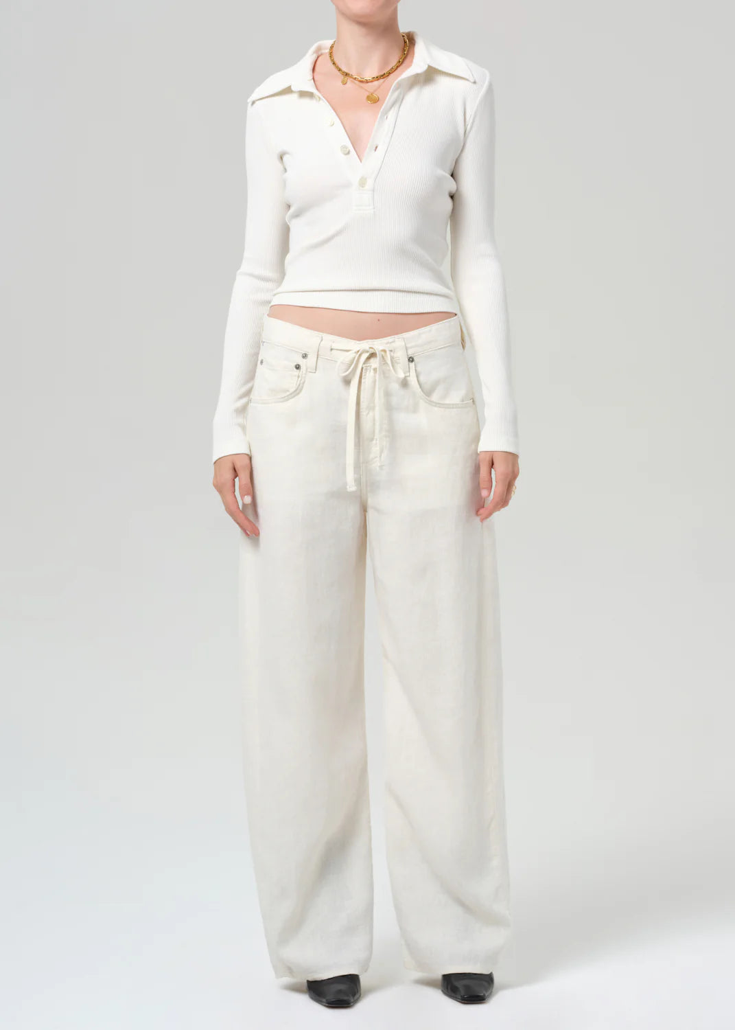 Citizens of Humanity Brynn Drawstring Trouser, trouser, linen pant, pants, women's clothing