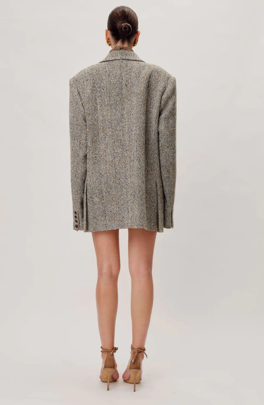Ronny Kobo Grandpa Jacket, oversized jacket, blazer, coat, Tweed coat, women's clothing