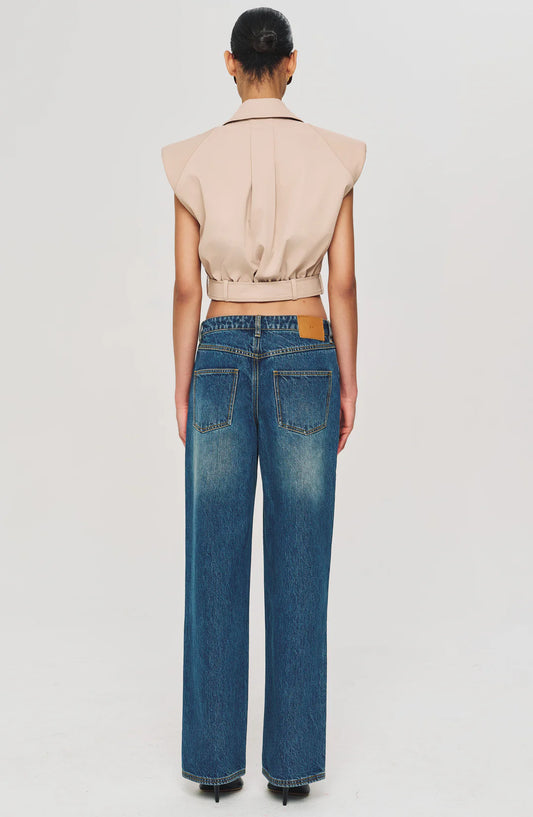 Ronny Kobo Galicia Vest, vest, top, sleeveless top, structured vest, women's clothing