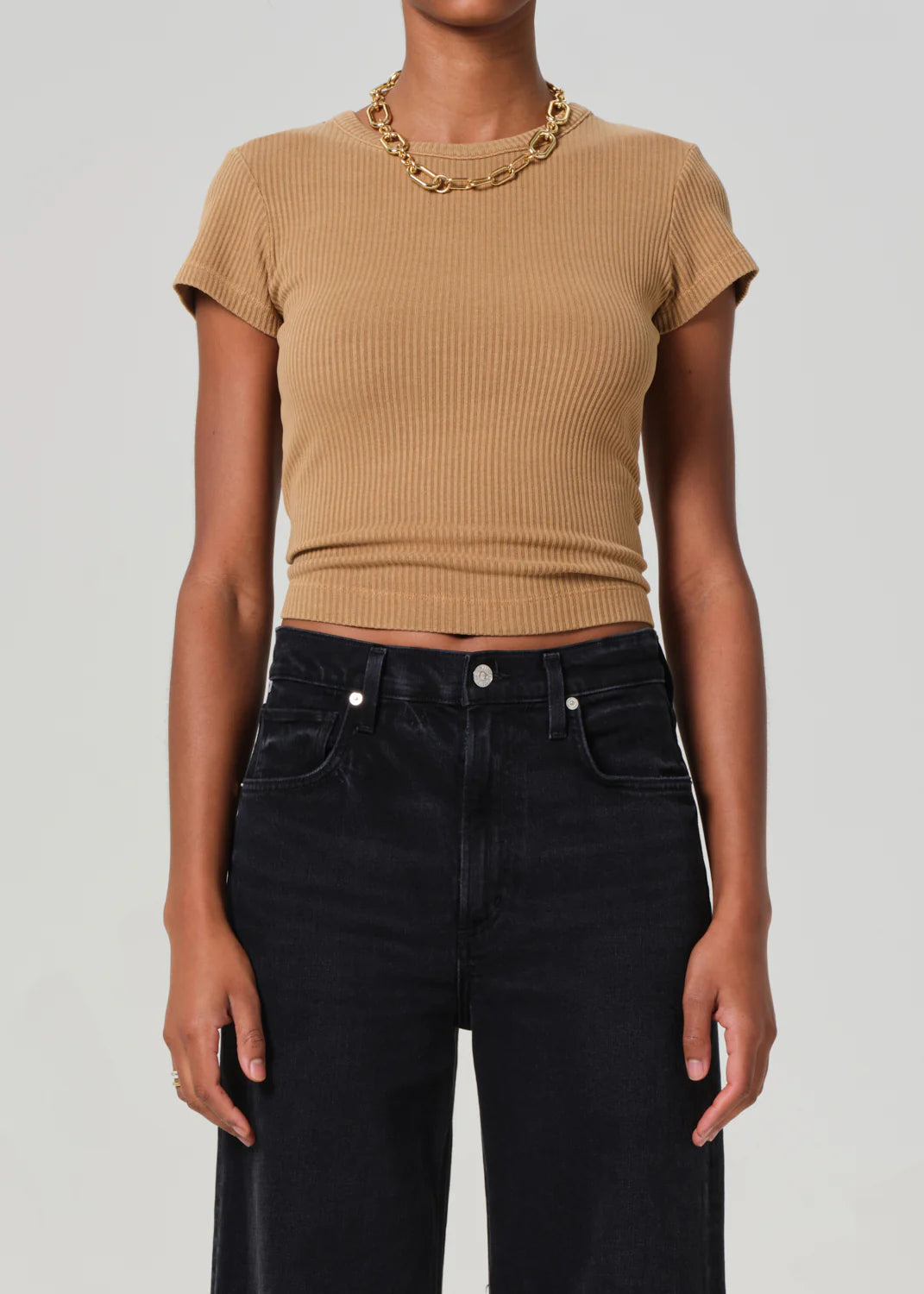 Citizens of Humanity Nello Tee, fitted tee, ribbed tee shirt, t-shirt, women's clothing