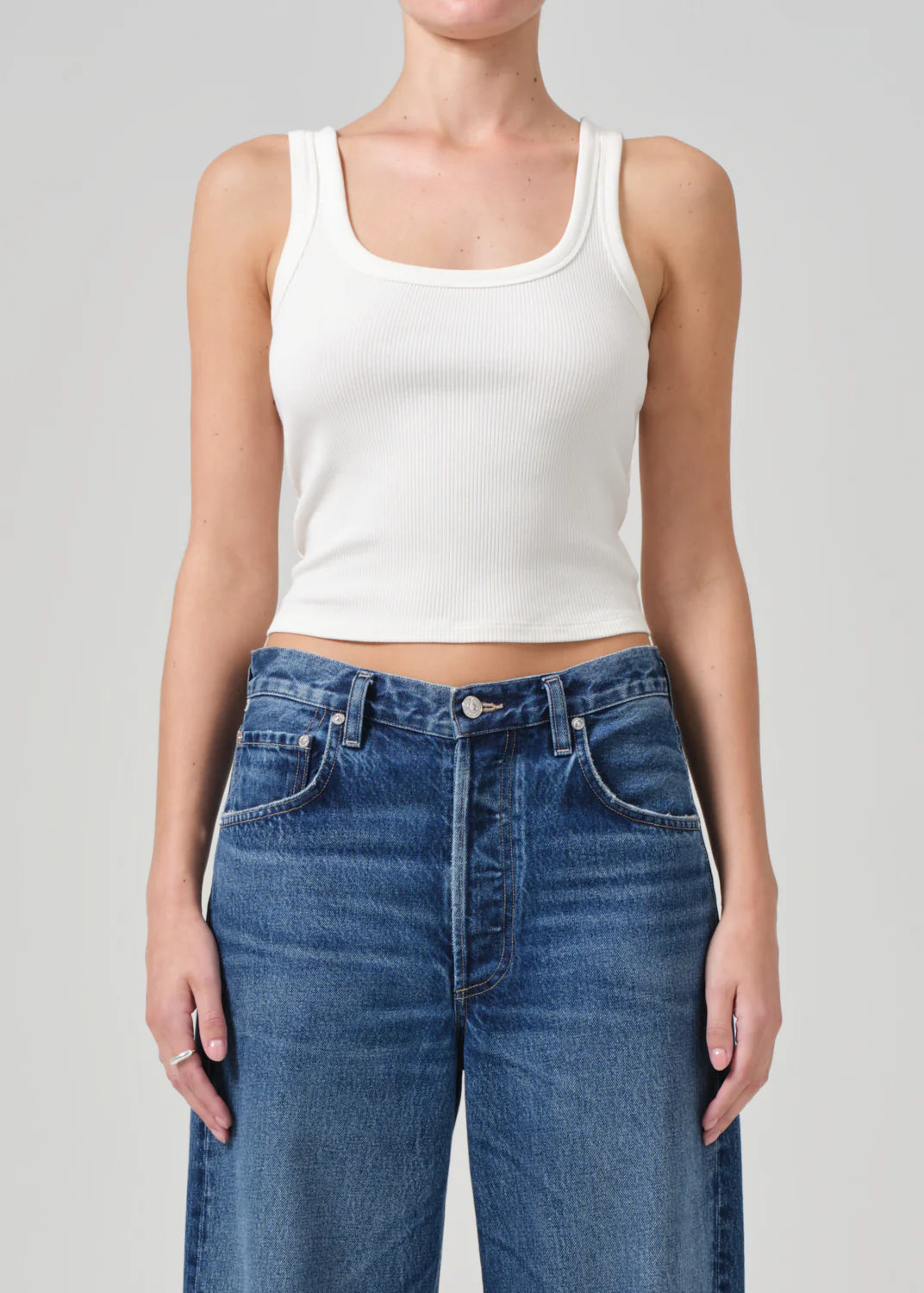 Citizens of Humanity Faye Tank, ribbed knit tank, tank top, tanks, women's clothing