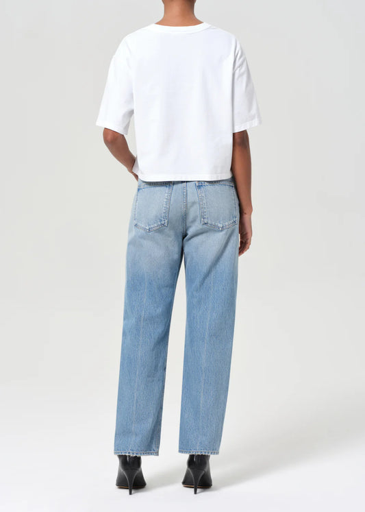 AGOLDE 90s Jean in Vault, mid rise jeans, denim jeans, denim, cropped jeans, clean denim, women's clothing