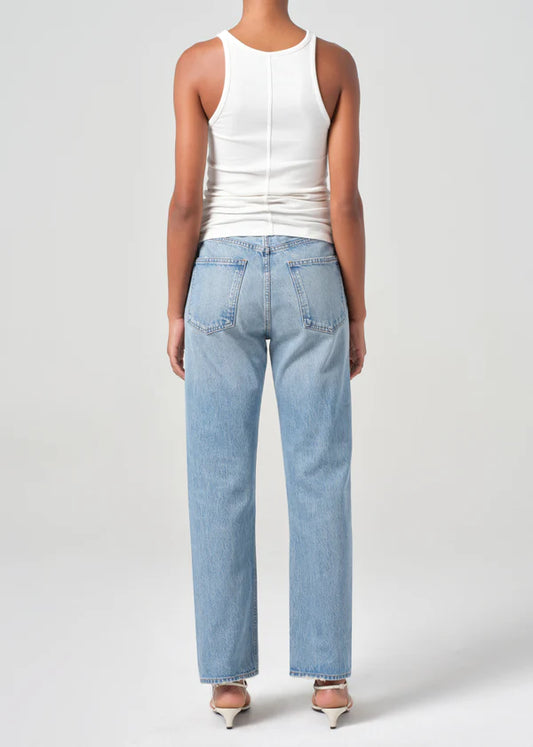 AGOLDE 90's Pinch Waist in Infinite, denim jeans, jeans, denim, blue jeans, high waist jeans, women's clothing