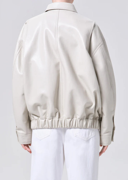 AGOLDE Aston Bomber, jacket, leather jacket, bomber jacket, outerwear, women's clothing