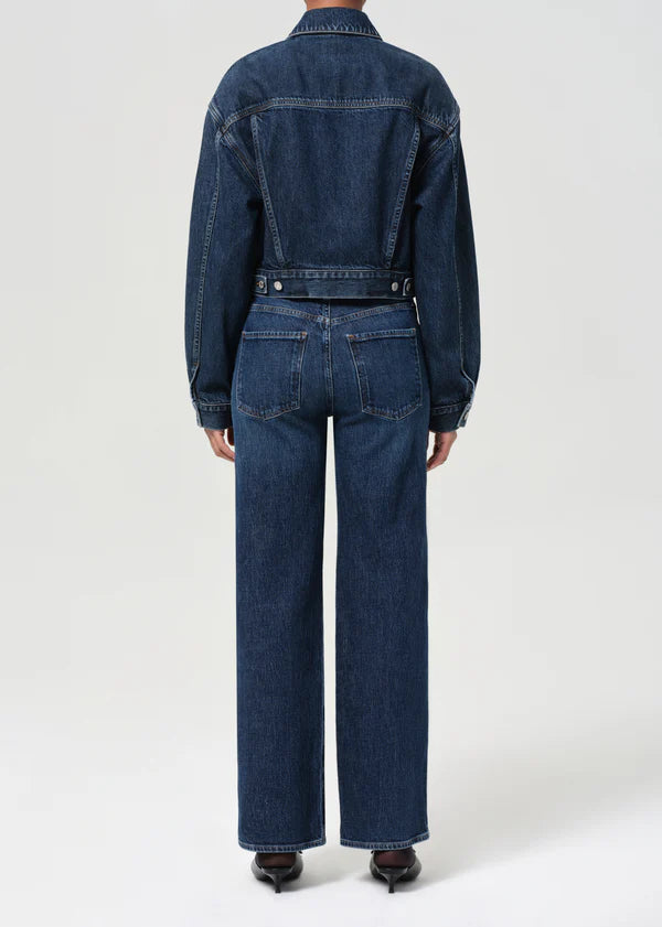 AGOLDE Harper Jean in Echo, mid rise jeans, straight leg denim, denim jeans, jeans, women's clothing