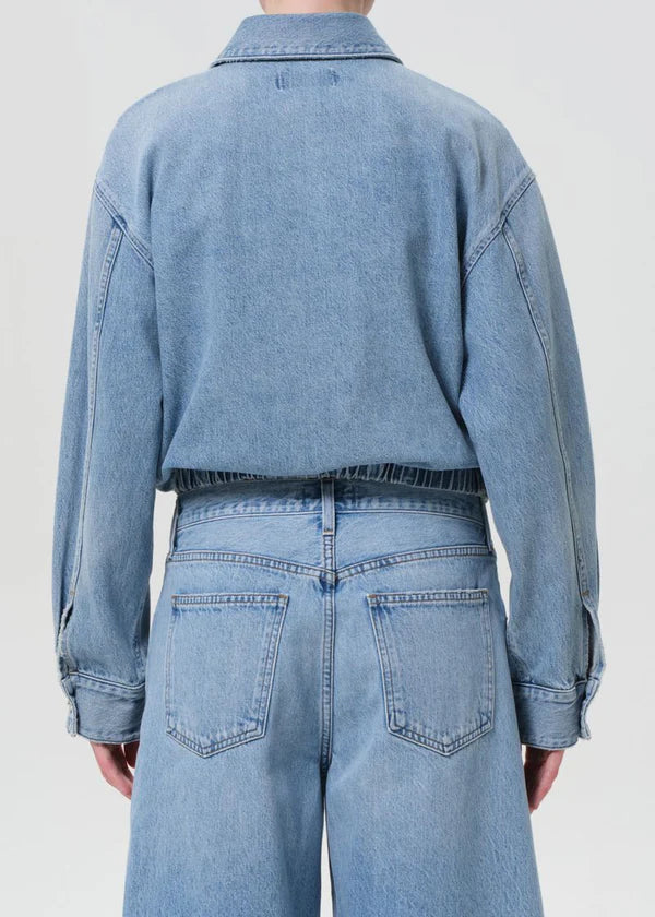 AGOLDE Nile Jacket, jean jacket, bomber jacket, denim jacket, bomber, women's clothing