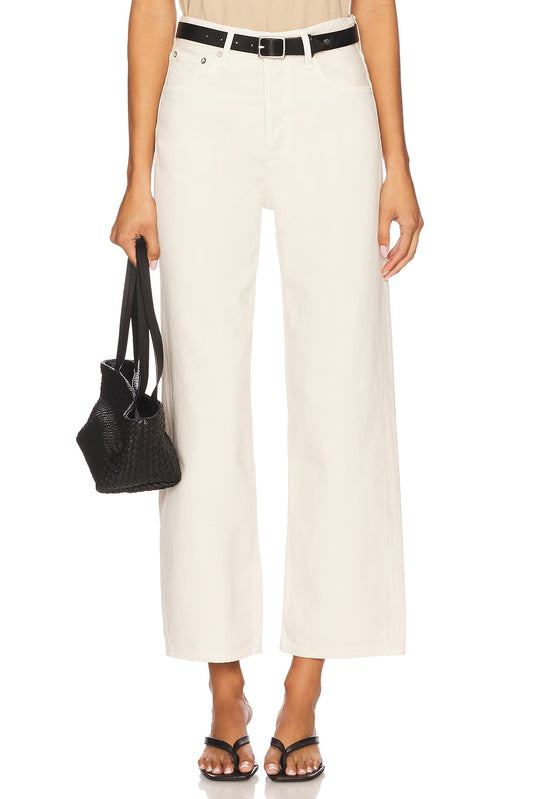 AGOLDE Ren in Brown Rice, denim jeans, jeans, cropped denim, high rise jeans, women's clothing