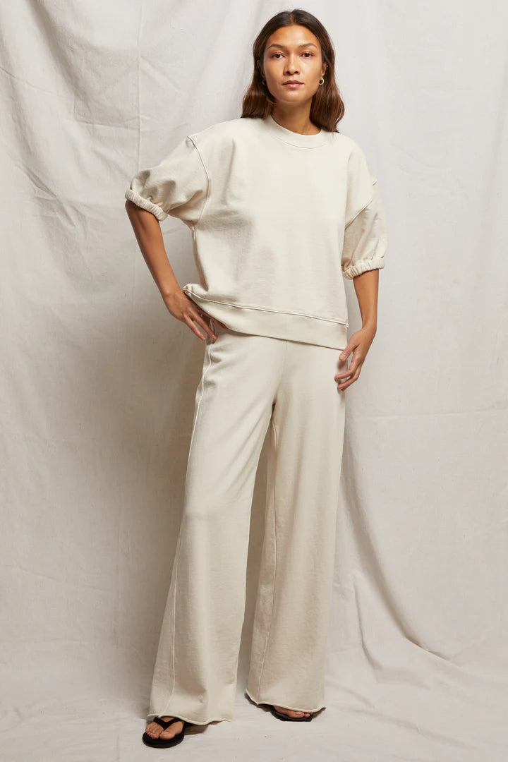 Perfect White Tee Amber Wide Leg Pant, wide leg pants, lounge pants, sweatpants, pants, women's clothing