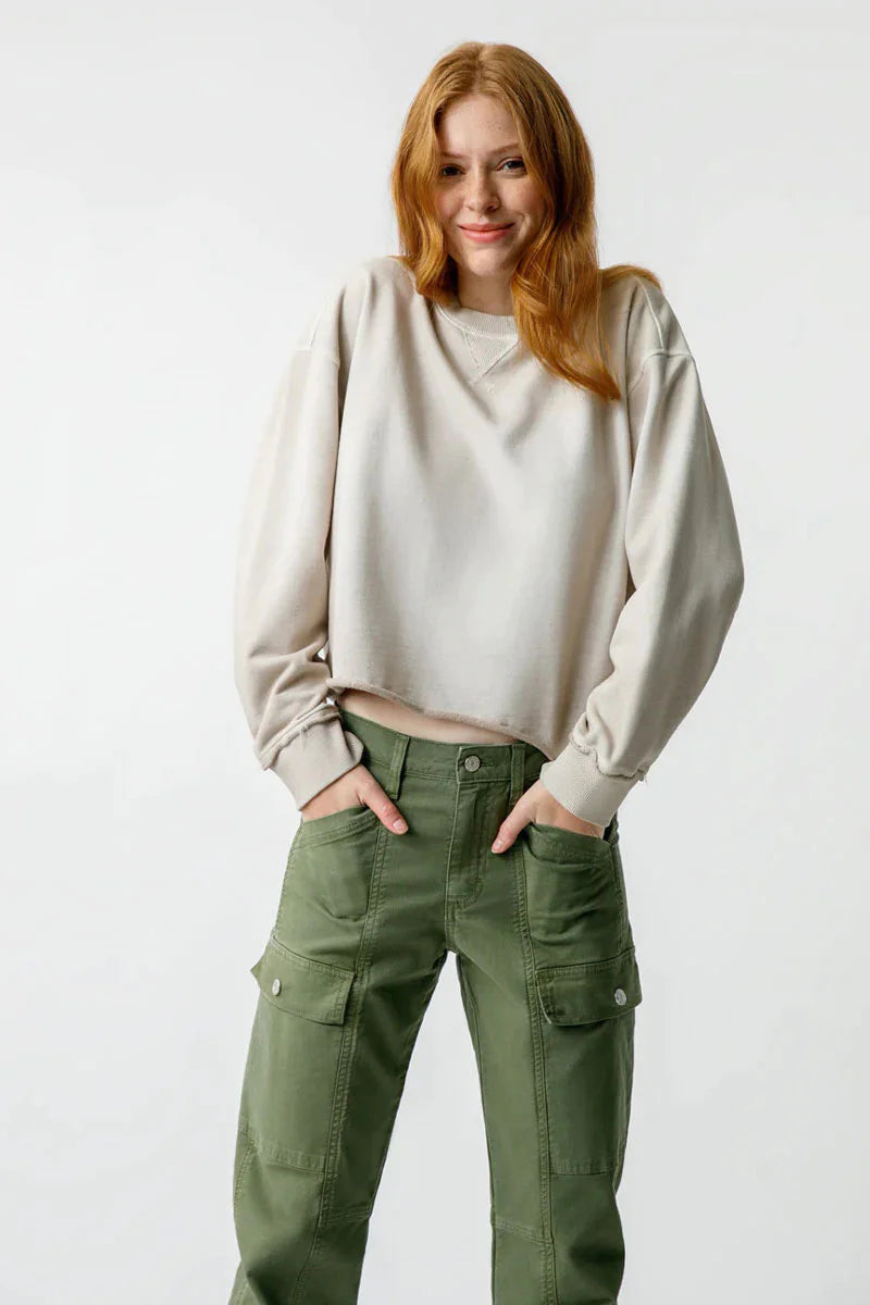AMO Lovebird Crew Fleece, crewneck sweatshirt, sweatshirt, pullover, women's clothing