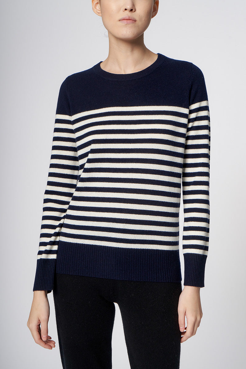 madeleine thompson Ayer Top, long sleeve top, light weight sweater, sweater, striped sweater, women's clothing