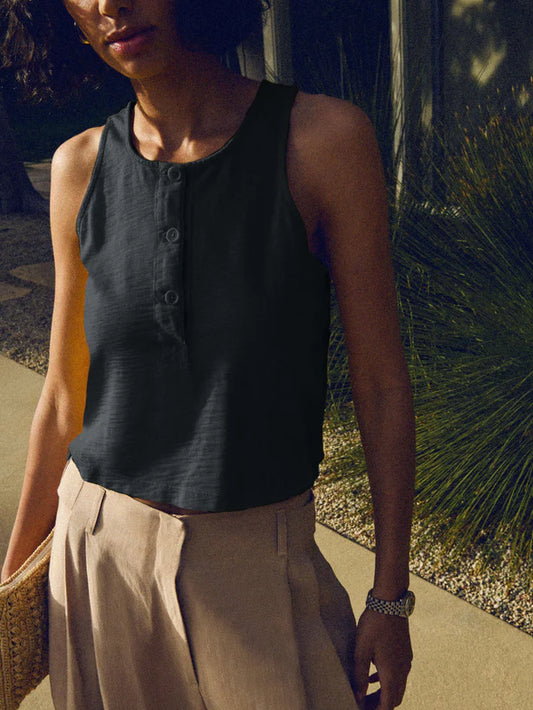 Nation LTD Bree Tank, tank top, button down tank, cropped tank top, women's clothing