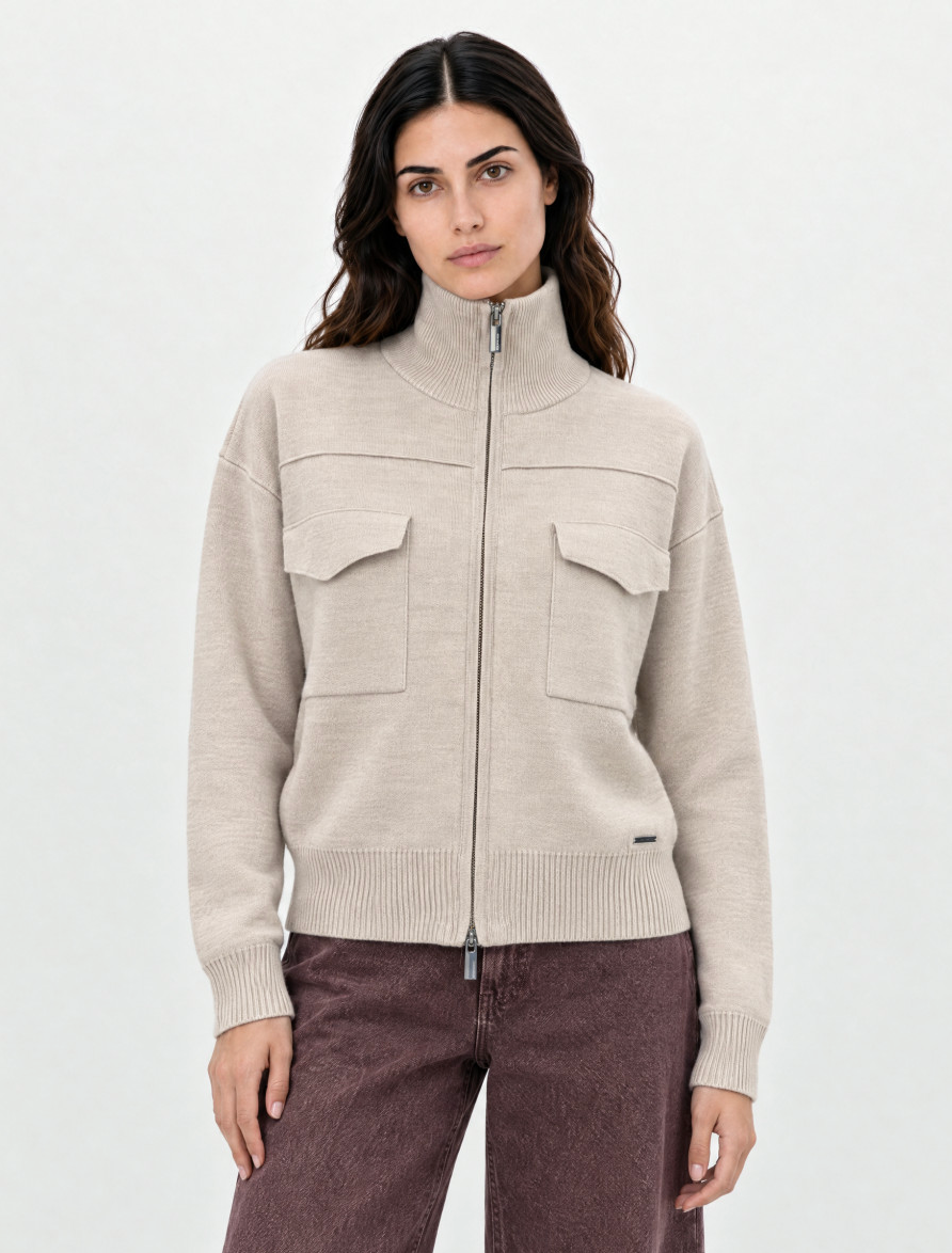 Berenice Mirae Cardigan, zip up cardigan, cardigan sweater, women's clothing