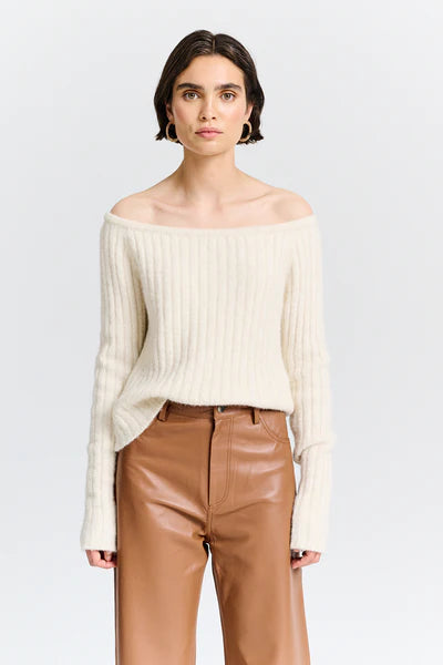 CHPTR-S Center Top, off the shoulder sweater, sweater, fun top, women's clothing