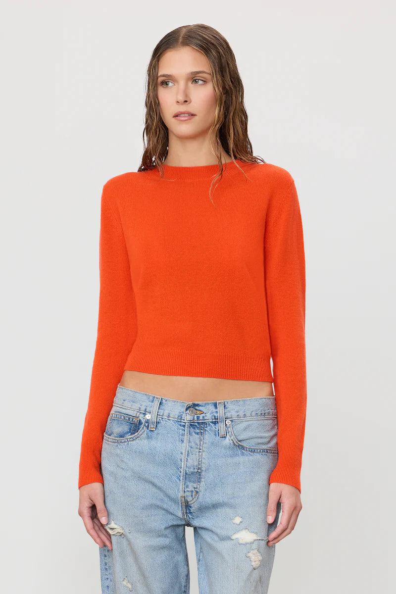ÉTERNE's Francis Sweater, cashmere sweater, slim fitted and slightly cropped length, women's clothing