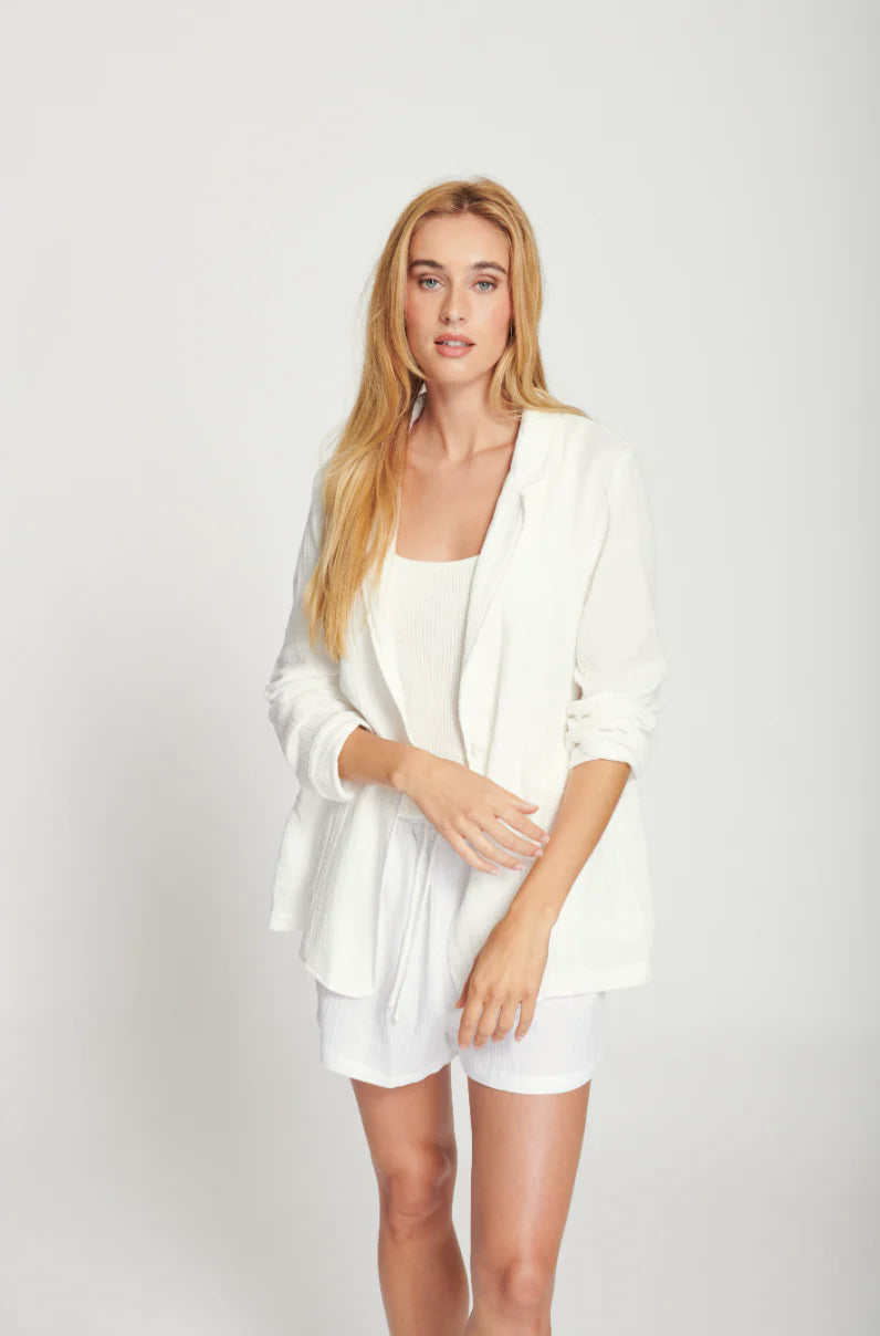 Line Filippa Blazer, summer blazer, gauze cotton blazer, women's clothing
