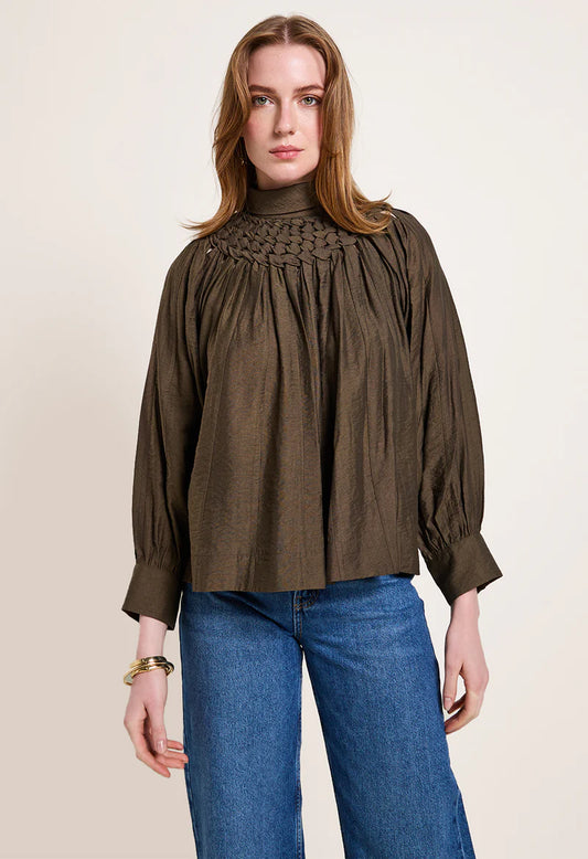 Scarlett Poppies Marona Top, long sleeved shirt, dressy top, shirt, women's clothing