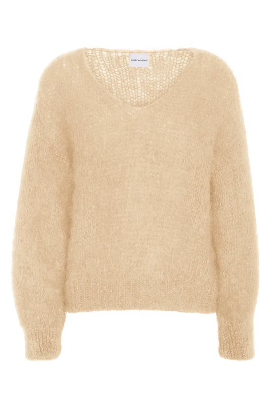 American Dreams Milana L/S Mohair Knit, sweater, v-neck sweater, oversized sweater, women's clothing