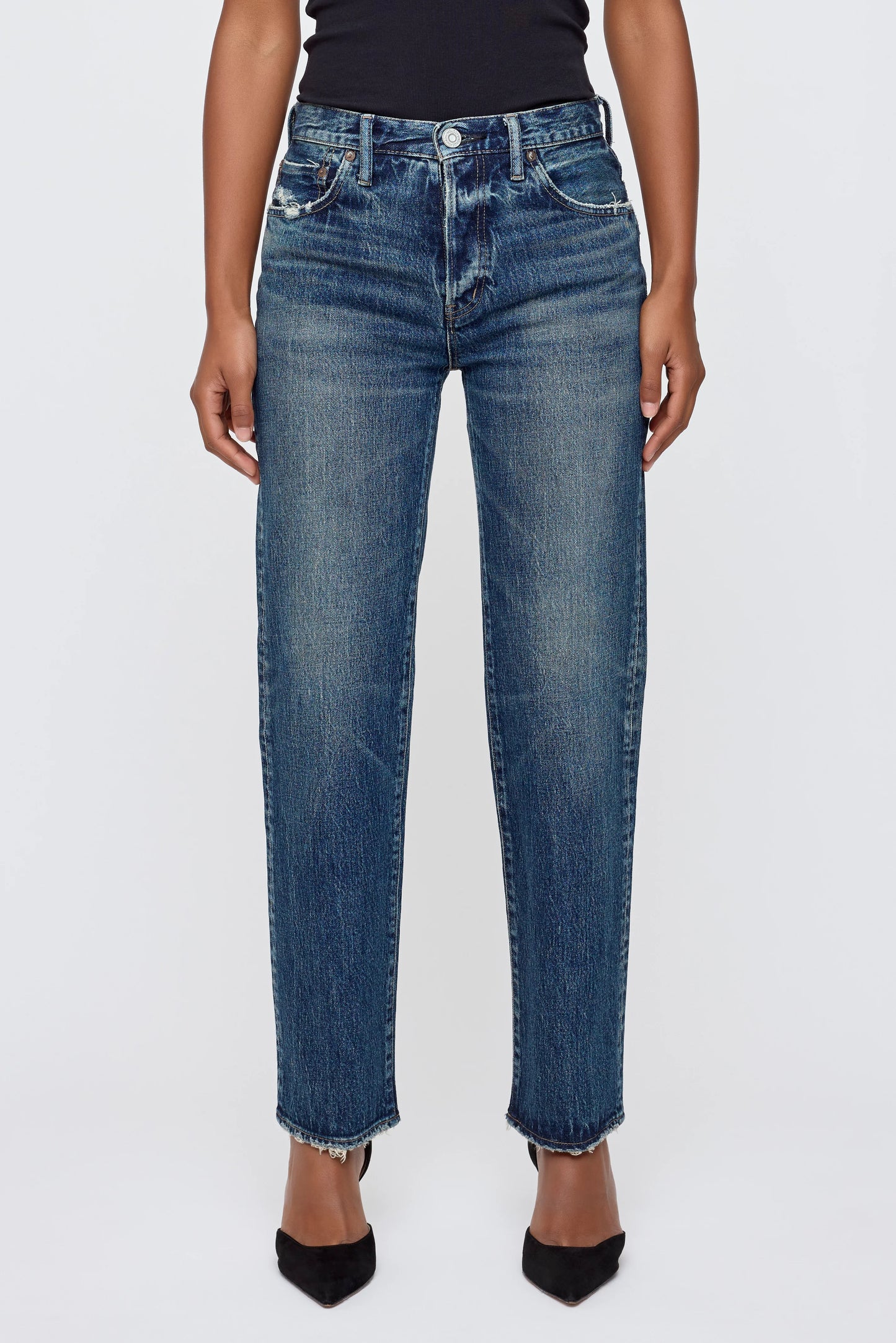 Moussy Wiley Straight, mid rise jeans, denim jeans, jeans, straight leg jeans, women's clothing