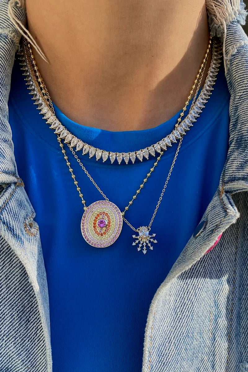 Native Gem Symphony Necklace, necklace, jewelry, women's accessories