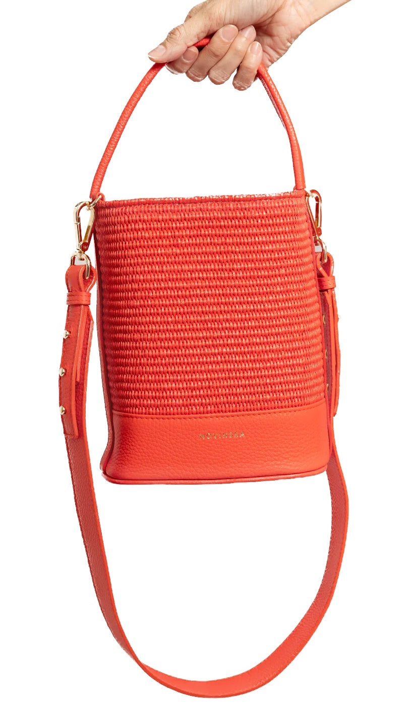 Novinska Raffia Bucket Bag, bucket bag, cross-body bag, purse, women's clothing