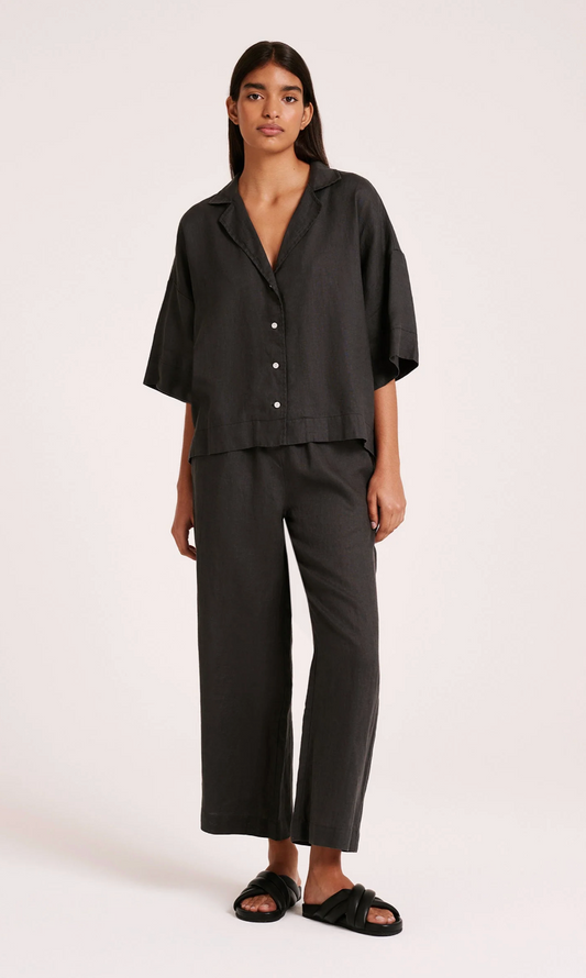 Nude Lucy Lounge Linen Crop Pant, linen pants, cropped linen pant, women's clothing