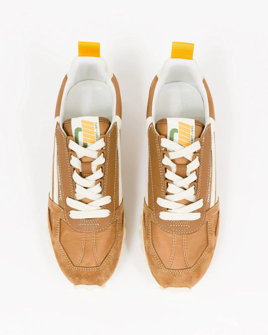 ONCEPT Toronto Sneaker, sneaker in brown suede and cream leather, featuring a white sole, sneakers, women's shoes