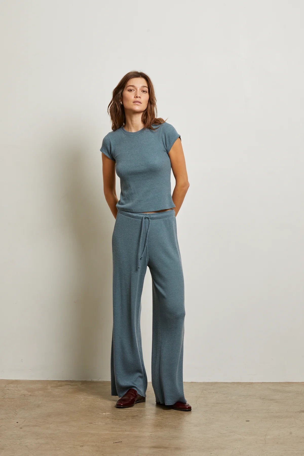 Perfect White Tee Maddie Brushed Waffle Pant, waffle pants, lounge pants, pants, women's clothing