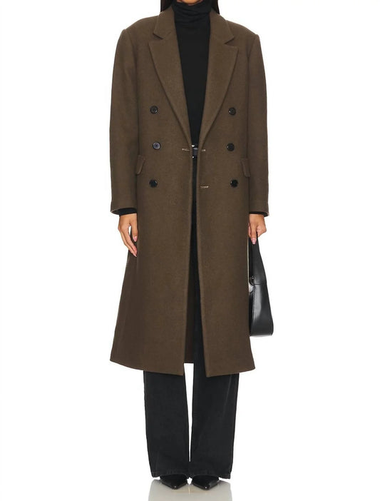 Pistola Prescott Double Breasted Coat, trench coat, long coat, outerwear, women's clothing