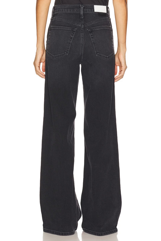 RE/DONE High Rise Wide Leg, wide leg jeans, long length, clean denim, women's clothing