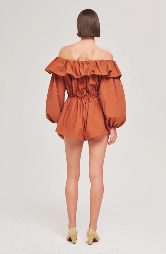 Ronny Kobo Beatriz Romper, romper, one piece, shorts, resort, women's clothing