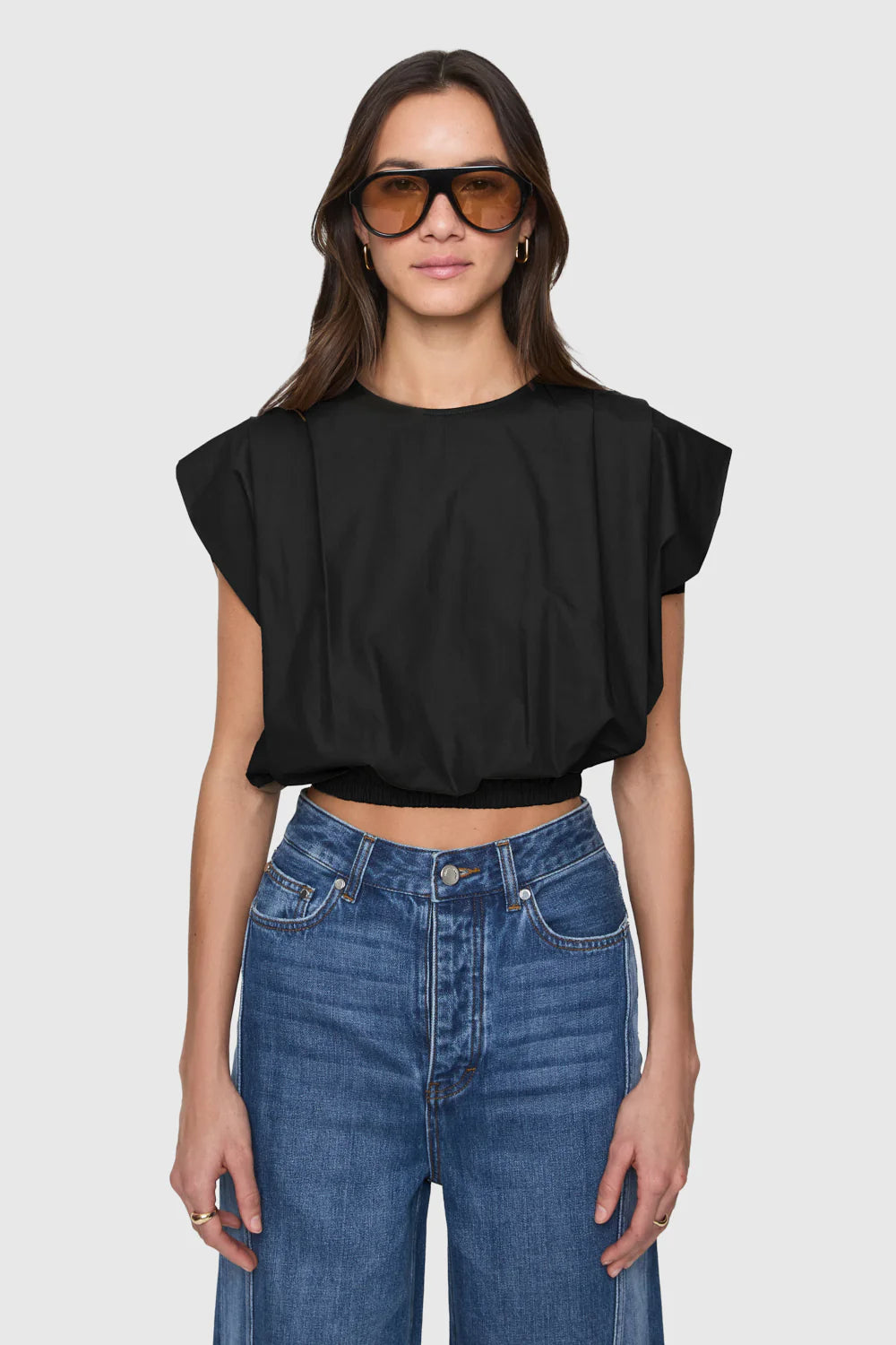 Rebecca Minkoff Holly Sleeveless Poplin Top, shirt, top, fun top, short sleeved shirt, women's clothing