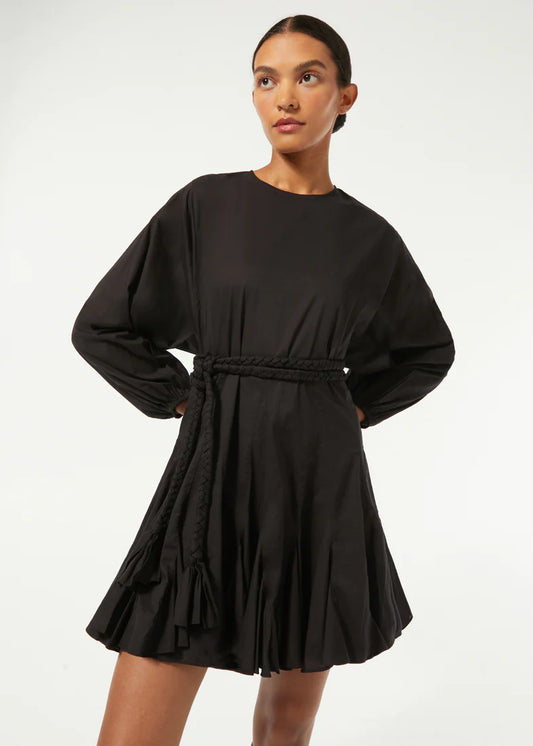 RHODE Ella Dress, dress, short dress, ruffle dress, black dress, women's clothing