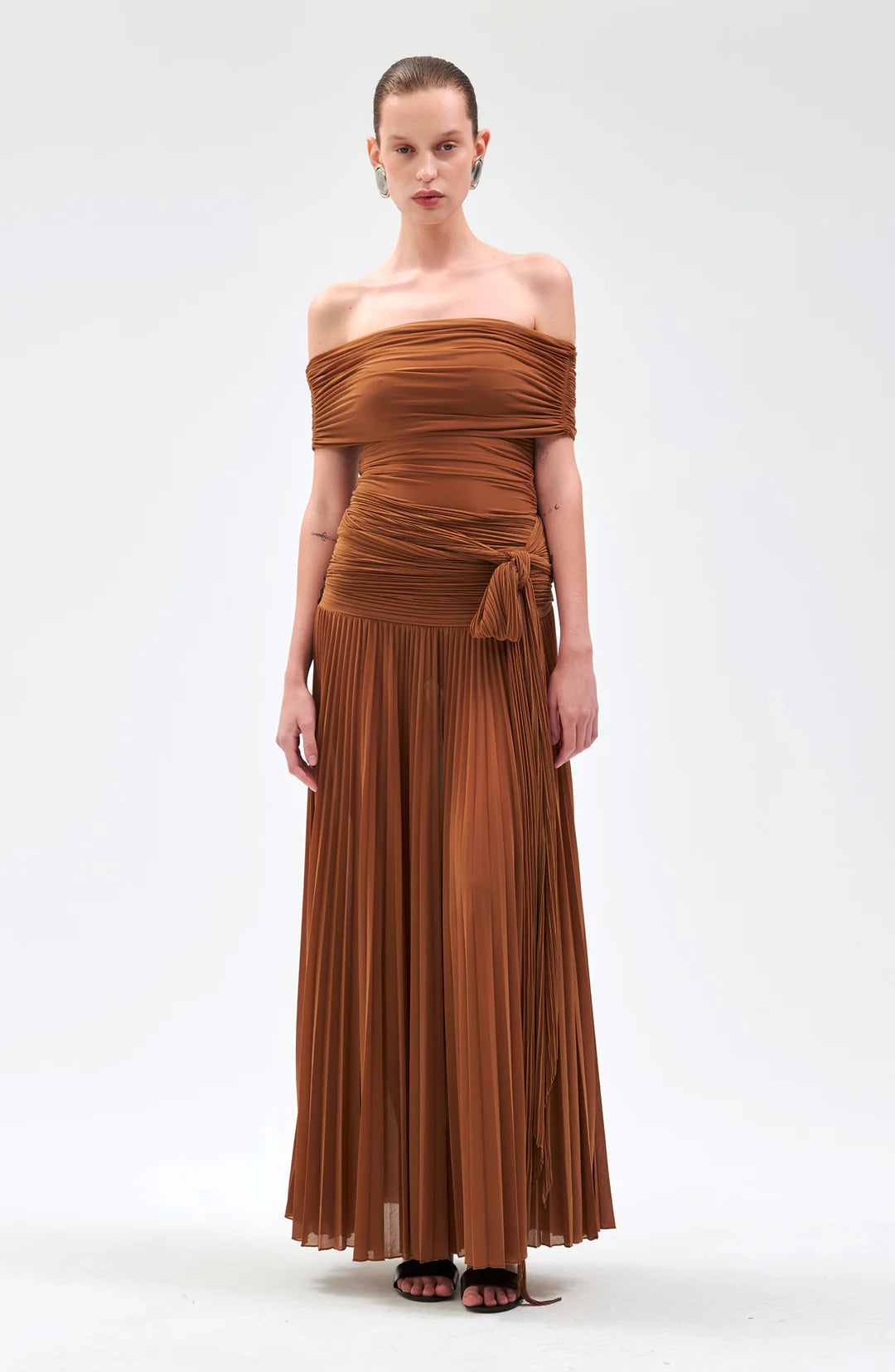 Ronny Kobo Ines Skirt, high waist skirt, pleated skirt, women's clothing