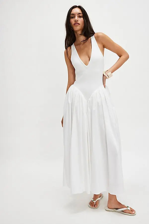Ronny Kobo Sirinda Dress, white dress, sundress, sleeveless dress, dress, women's clothing