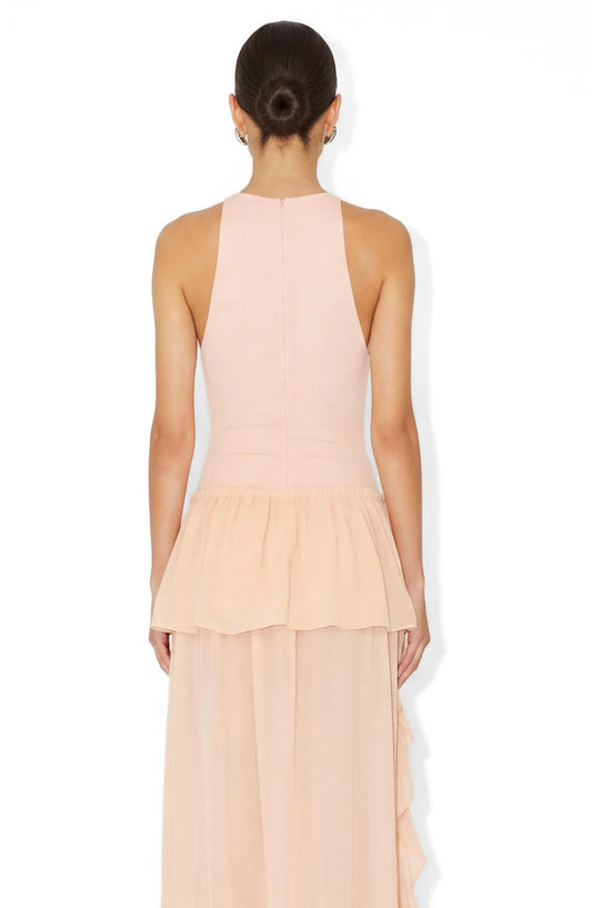 Ronny Kobo Spen Bodysuit in nude offers a sleek, minimalist fit with a high-stretch finish with streamlined silhouette, women's clothing