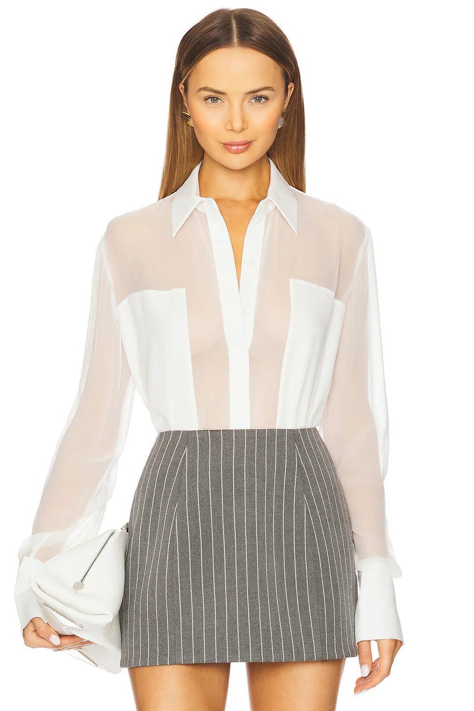 SANS FAFF Flore Silk Shirt, silk shirt, long sleeved shirt, dress shirt, blouse, women's clothing