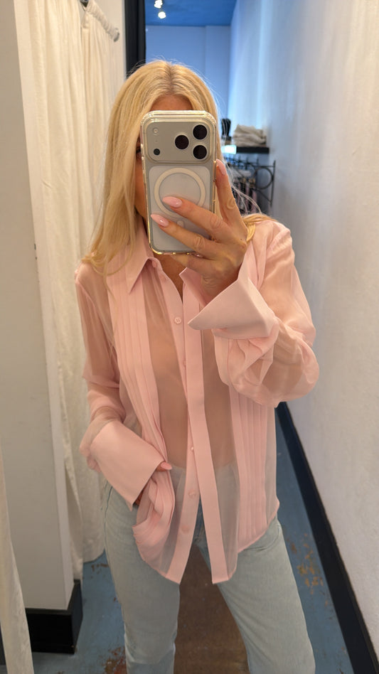 SANS FAFF Meghan Silk Blouse, blouse, button down dress shirt, long sleeved shirt, women's clothing