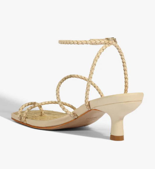 SCHUTZ Kaya Straw Mid Heel, sandals, mid heel shoes, strappy sandals, women's shoes