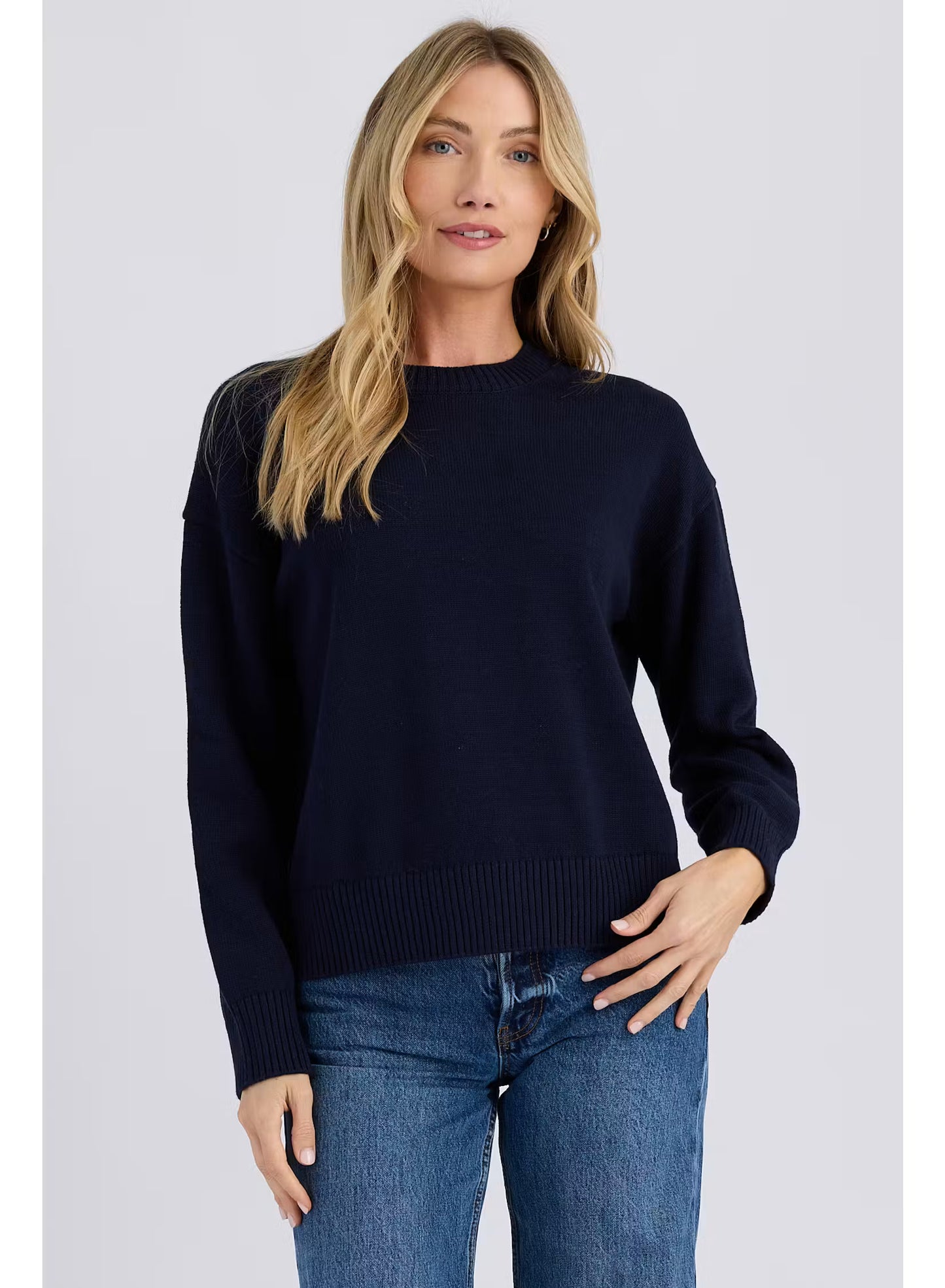 Stitches & Stripes Paloma Crewneck Sweater, Crewneck, cotton sweater, women's clothing
