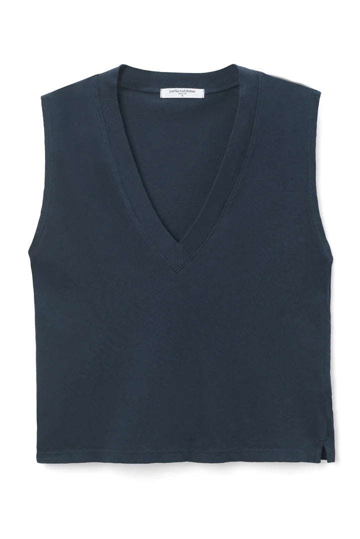 Perfect White Tee Margot V-Neck Sleeveless Tee, tshirt, t-shirt, tank top, vneck, women's clothing