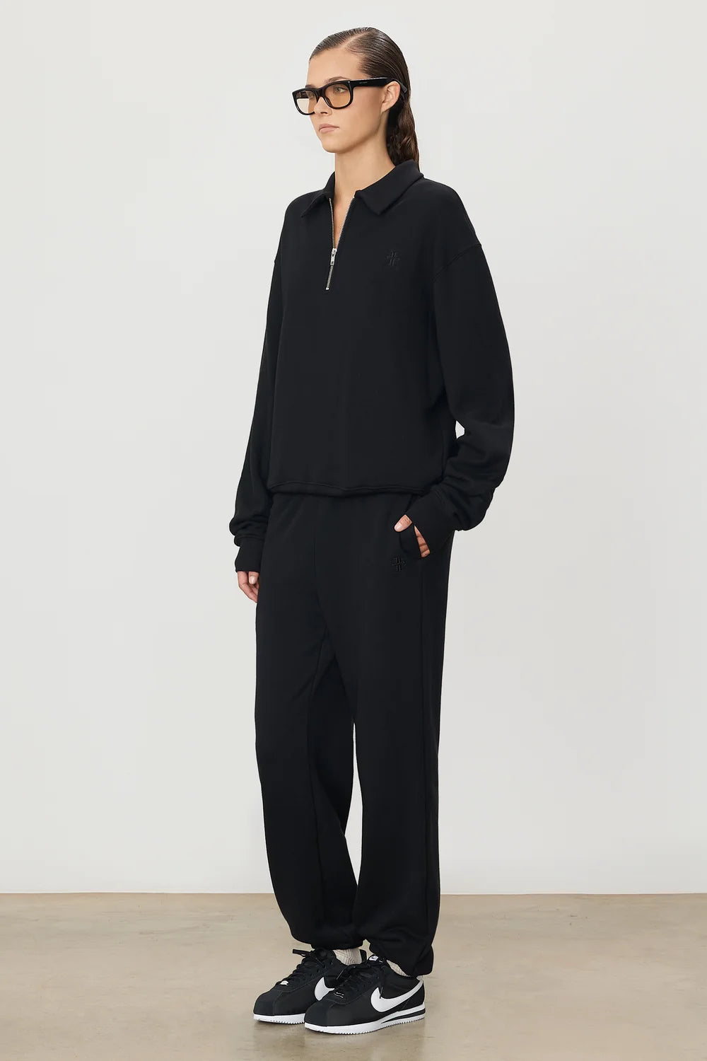 ÉTERNE Boyfriend Pocket Sweatpant, sweatpants, terry sweats, women's clothing