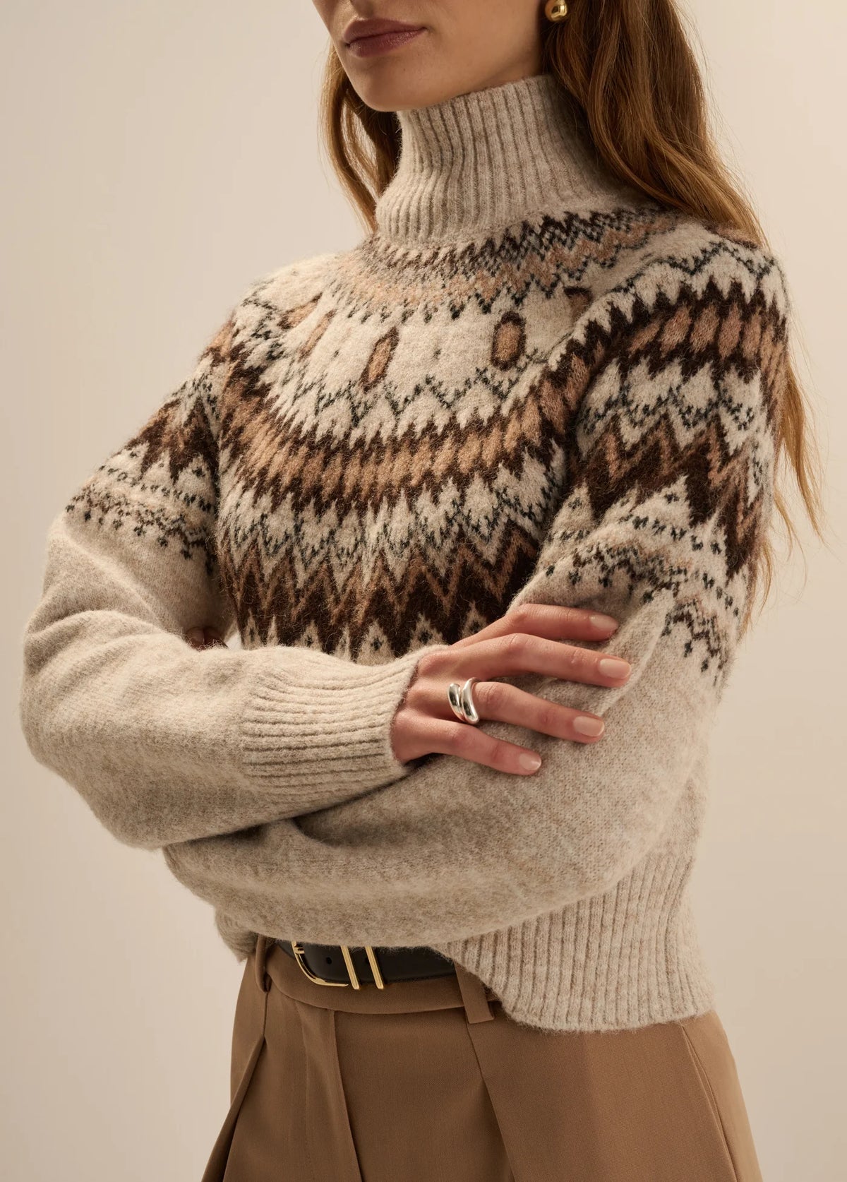 Favorite Daughter The Chalet Sweater, high neck sweater, ski sweater, women's clothing