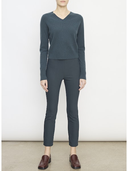 Vince Cropped V-Neck Pullover, sweater, vneck sweater, cropped sweater, fitted sweater, women's clothing