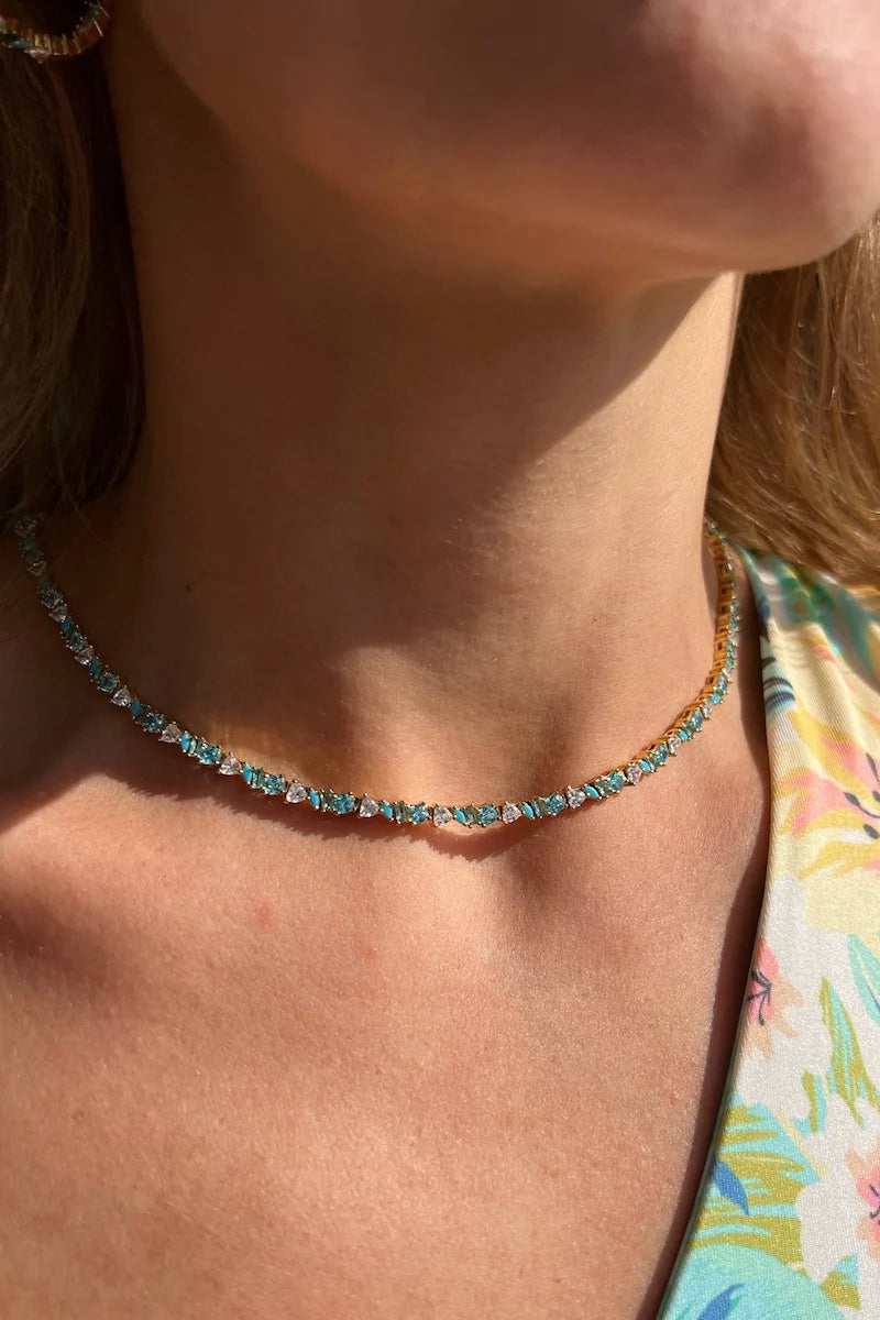 Native Gem Symphony Mini Necklace, necklace, jewelry, women's accessories