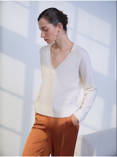 W. Cashmere Iman V-Neck Sweater