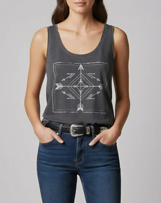 Laurel & Gold Westlake Belt, western inspired belt, black leather, silver buckle belt, women's accessories