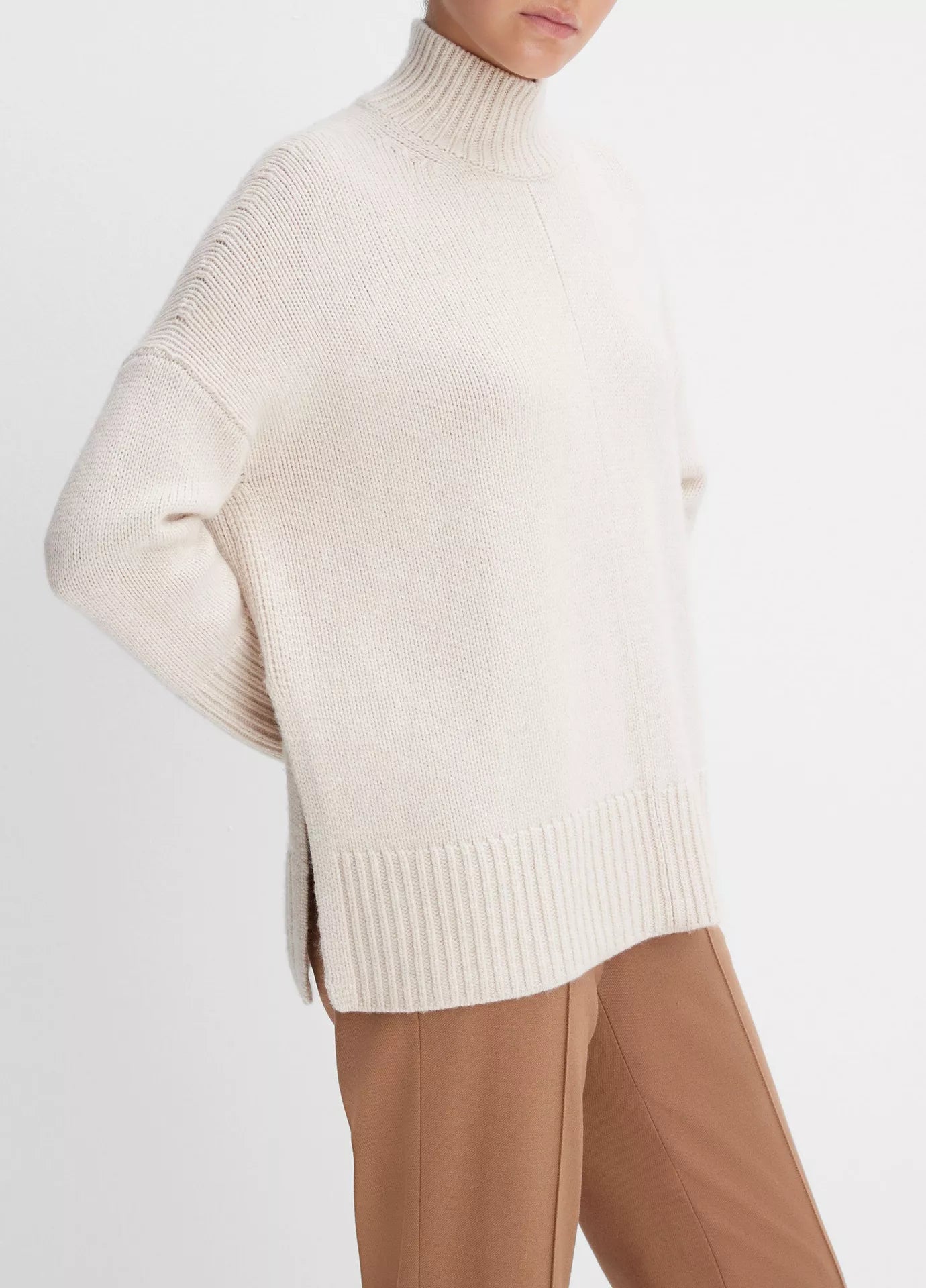 Vince Trapeze Turtleneck, oversized sweater, turtleneck sweater, wool cashmere sweater, women's clothing