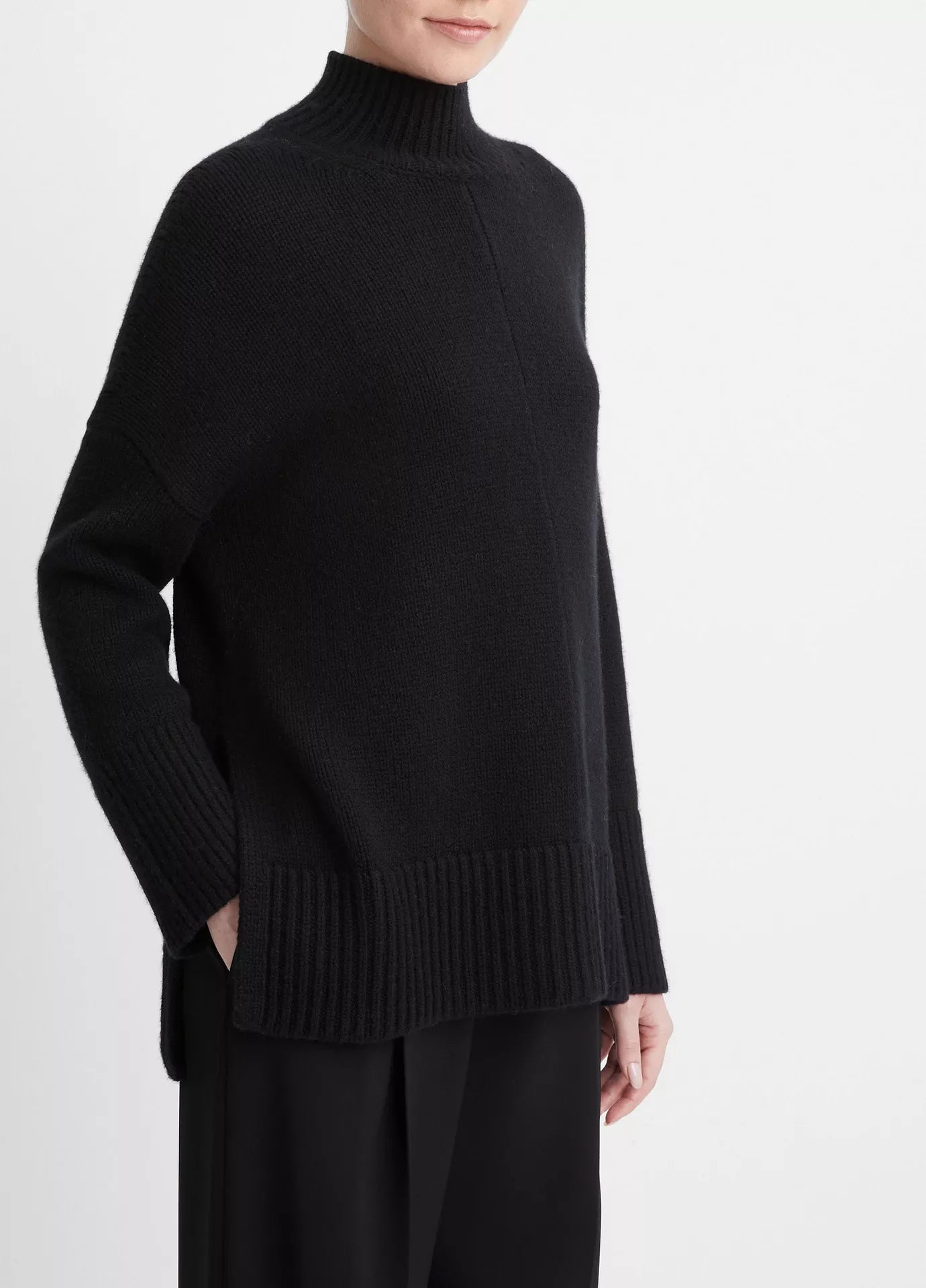 Vince Trapeze Turtleneck, oversized sweater, turtleneck sweater, wool cashmere sweater, women's clothing