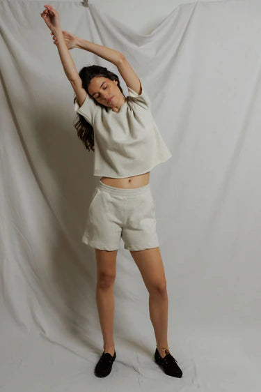 Perfect White Tee Bari Short, terry cloth shorts, baggy shorts, sweat shorts, women's clothing